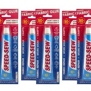 *6 Pack* Speed-Sew No-Sew Fabric Glue for Crafts & DIY Clothing Repairs